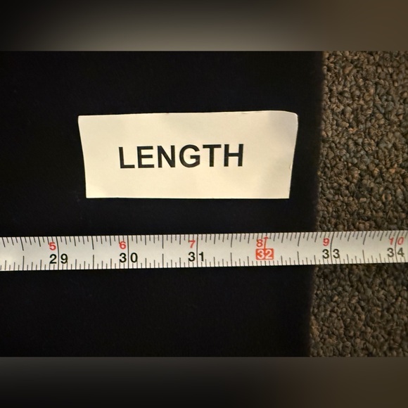 J. Crew Wool Cashmere Lined Mid-Length Black Coat Size 2 Petite Soft - Picture 10 of 10